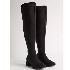 Block Heel Over The Knee Boot